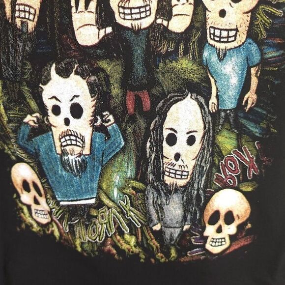 Korn T Shirt Vintage Y2K 2000s Untouchables Resurreccion Blue Mexican Bootleg - Picture 4 of 9